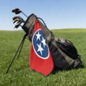 Tennessee State Flag Blaue weiße Stars Golfhandtuch (Gras)