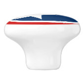 Tennessee State Flag Blaue weiße Stars Keramikknauf (Seitenansicht)