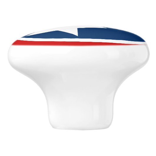 Tennessee State Flag Blaue weiße Stars Keramikknauf (Seitenansicht)