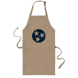 Tennessee State Flag Blaue weiße Stars Lange Schürze