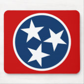 Tennessee State Flag Blaue weiße Stars Mousepad (Vorne)