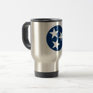 Tennessee State Flag Blaue weiße Stars Reisebecher