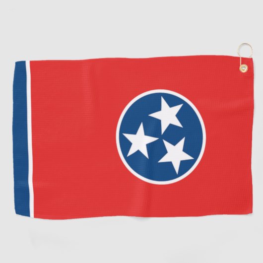 Tennessee State Flag Golf Tower Golfhandtuch (Horizontal)