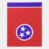 Tennessee State Flag Print Patriota Fleecedecke (Vorderseite)