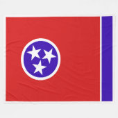 Tennessee State Flag Print Patriota Fleecedecke (Vorderseite (Horizontal))