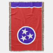Tennessee State Flag Print Patriotic Decke (Vorderseite Vertikal)