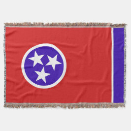 Tennessee State Flag Print Patriotic Decke