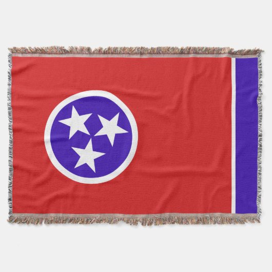 Tennessee State Flag Print Patriotic Decke (Vorderseite)