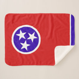 Tennessee State Flag Print Patriotic Sherpadecke
