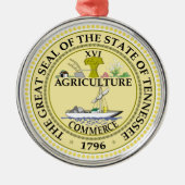 Tennessee state seal america republic symbol flag ornament aus metall (Vorne)