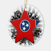 Tennessee-Stern Keramikornament (Links)