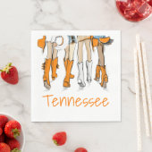Tennessee Tailgate Girls Cocktail Game Day Serviette (Beispiel)