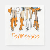 Tennessee Tailgate Girls Cocktail Game Day Serviette (Vorderseite)