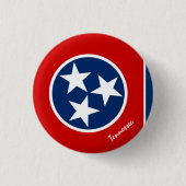 Tennessee-Taste, patriotische Tennessee-Flag-Mode Button (Vorderseite)