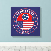 Tennessee, Tennessee-Poster, Leinwand (Insitu (Holzboden))