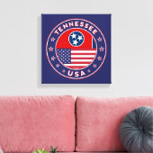 Tennessee, Tennessee-Poster, Leinwand (Insitu (Wohnzimmer))