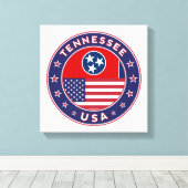 Tennessee, Tennessee-Poster, Leinwand (Insitu (Holzboden))