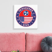 Tennessee, Tennessee-Poster, Leinwand (Insitu (Wohnzimmer))