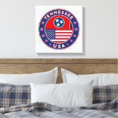 Tennessee, Tennessee-Poster, Leinwand (Insitu (Schlafzimmer))