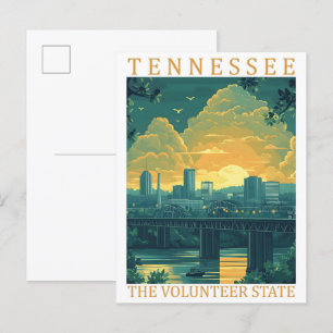 Tennessee the Volunteer Staat USA Travel Place Postkarte