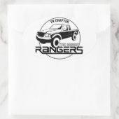 Tennessee, TN - Rockin-Rangierkapitel Ovaler Aufkleber (Tasche)