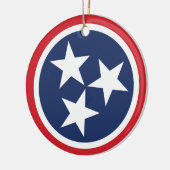 Tennessee TN Zuhause Weihnachten Rotes Jahr Klassi Keramik Ornament (Links)