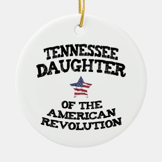 Tennessee-Tochter der Amerikanischen Revolution US Keramik Ornament (Vorne)