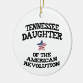 Tennessee-Tochter der Amerikanischen Revolution US Keramik Ornament (Links)