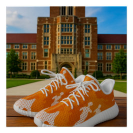 Tennessee university camo snekers shoes poster