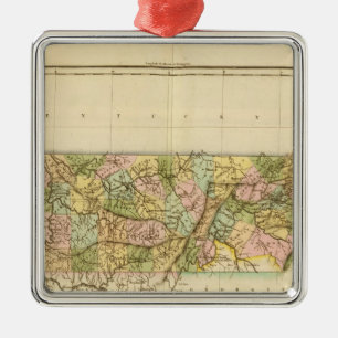 Tennessee US Silbernes Ornament