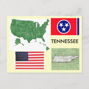 Tennessee, USA Postkarte