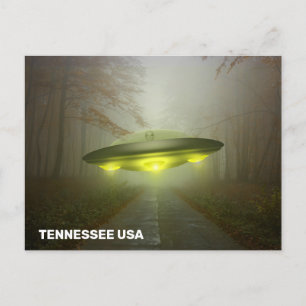 TENNESSEE USA SPACESHIP UFO ART Postkarten