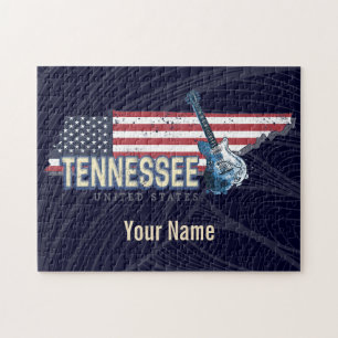 Tennessee Vereinigte Staaten Retro-Staat Vintage U Puzzle