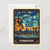 Tennessee | Vincent Van Gogh Inspiriert Postkarte (Vorne/Hinten)