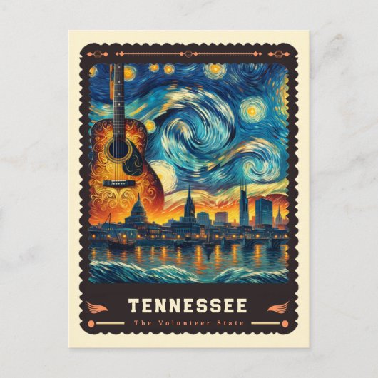 Tennessee | Vincent Van Gogh Inspiriert Postkarte (Vorderseite)