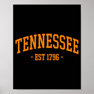 Tennessee Vintage Design Männer Frauen Kinder Poster