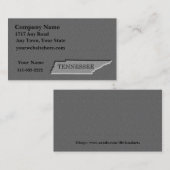 Tennessee Visitenkarte geschnitzter Stein Look (Vorne/Hinten)