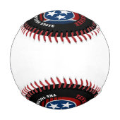 TENNESSEE VOLUNTEER STAAT FLAG BASEBALL (Rückseite)