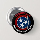TENNESSEE VOLUNTEER STAAT FLAG BUTTON (Vorne & Hinten)