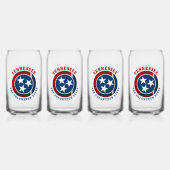 TENNESSEE VOLUNTEER STAAT FLAG DOSENGLAS (Hinten)