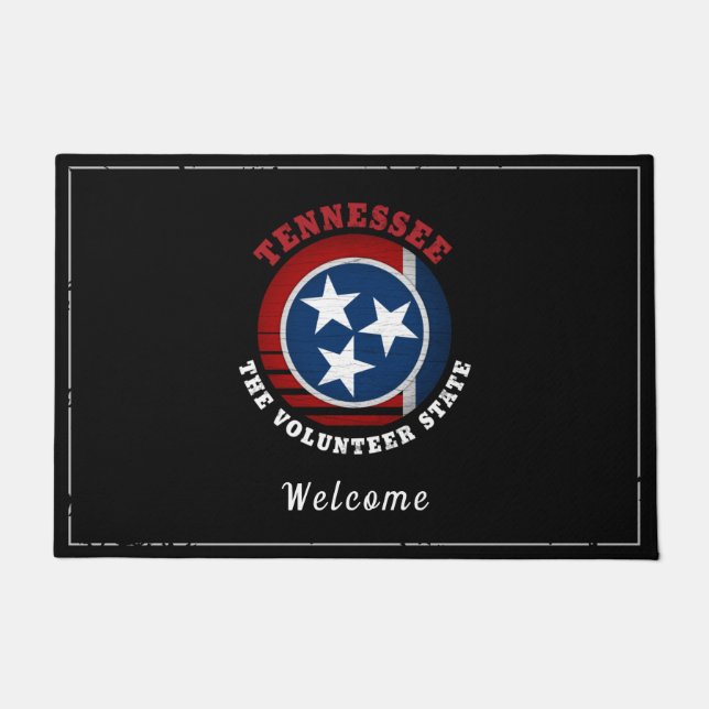 TENNESSEE VOLUNTEER STAAT FLAG FUßMATTE (Vorderseite)