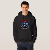 TENNESSEE VOLUNTEER STAAT FLAG HOODIE (Vorne ganz)