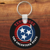 TENNESSEE VOLUNTEER STAAT FLAG SCHLÜSSELANHÄNGER (Vorderseite)