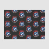 TENNESSEE VOLUNTEER STAAT FLAG SEIDENPAPIER (Vorderseite)