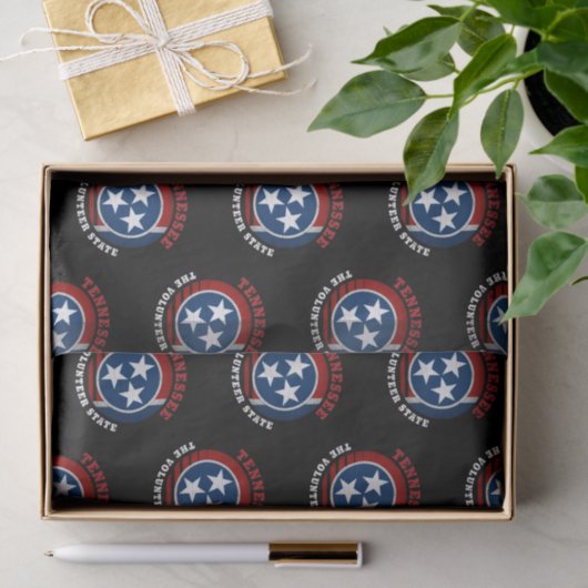 TENNESSEE VOLUNTEER STAAT FLAG SEIDENPAPIER (Geschenk)