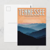 Tennessee Volunteer-Staat Postkarte (Vorne/Hinten)