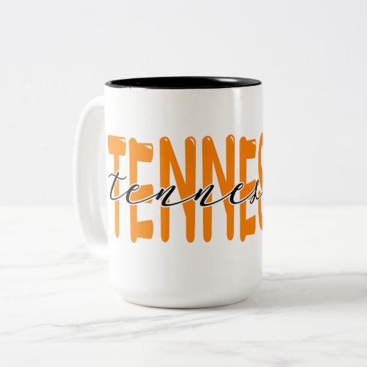 Tennessee Volunteers Zweifarbige Tasse (Vorderseite Links)