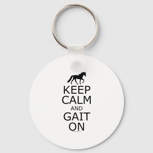Tennessee Walker Behalte Calm Gait auf Schlüsselanhänger (Vorderseite)