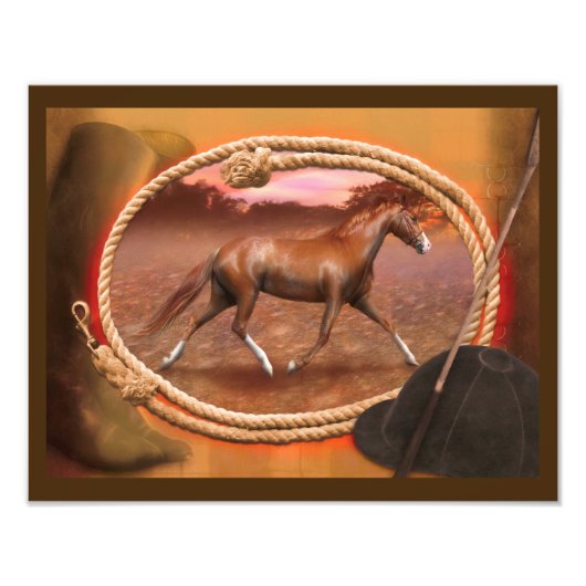 Tennessee Walker Horse "Der Trotter". Fotodruck (Vorne)