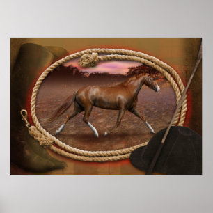 Tennessee Walker Horse "The Trotter" Poster